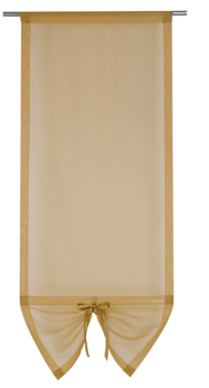 Uroczy panel z woalu z ozdobną kokardką Zoe beżowy