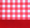 Zasłona matowa duo kratka czerwona Cindy wzor M1