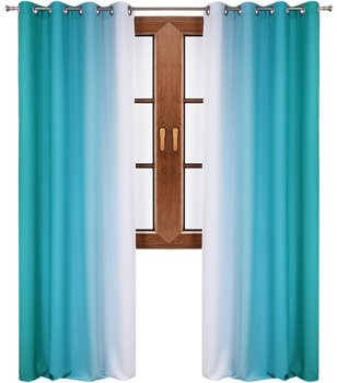 Komplet zasłon ombre cieniowane Asta turkusowy