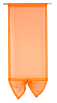 Uroczy panel z woalu z ozdobną kokardką Zoe pomarańczowy