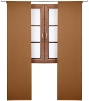 Panel gładki z tkaniny matowej Egle brązowy