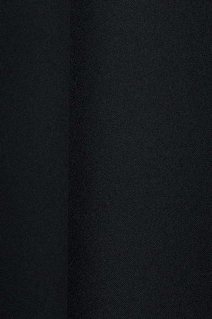 Elegancka zasłona gładka matowa z falbanami Carmen czarna