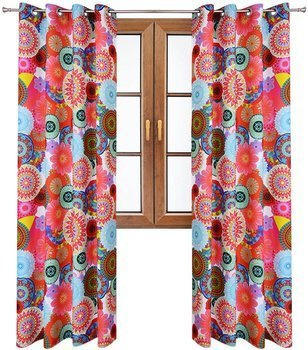 Zasłona w wzory Rubi kolorowe picasso wzór O1
