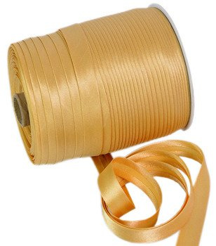 Atłasowa lamówka do firan i zasłon złoty