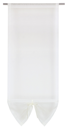 Uroczy panel z woalu z ozdobną kokardką Zoe ecru