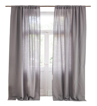 Stylowe zasłony z naturalnego lnu elegancka lniana zasłona 10 kolorów