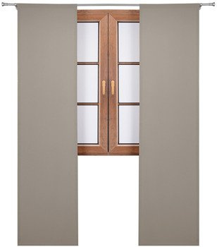 Panel gładki z tkaniny matowej Egle beżowo szary