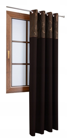 Zasłona duo z lśniącym wzorem Lumeco 2 wzór 5 venge