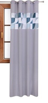 Zasłona matowa duo Cindy wzór G1 szara