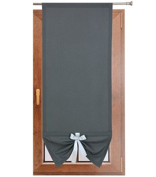 Uroczy panel gładki matowy z kokardką ciemny szary Gabi