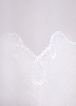 Woal kornelia ozdobny haft materiał na metry firany zasłony