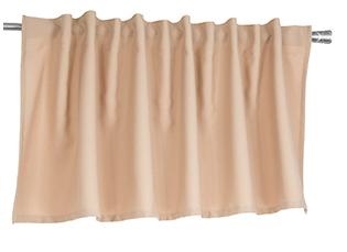 Ozdobny lambrekin z tkaniny matowej beżowy