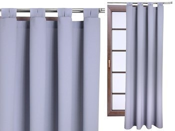 Klasyczna zasłona gładka matowa na szelkach Clara kolory