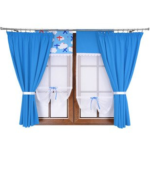 Komplet zasłon i uroczych paneli z gipiurą Gloria II wzór 19