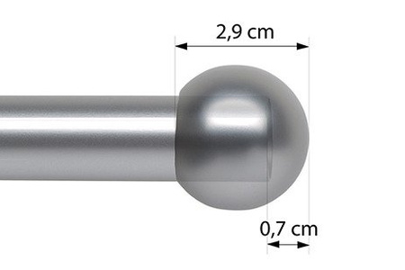 Zakończenie do karniszy 19mm (komplet) - KULA
