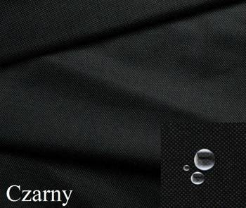 Materiał wodoodporny na zasłony obrusy poszewki ogrodowe czarny