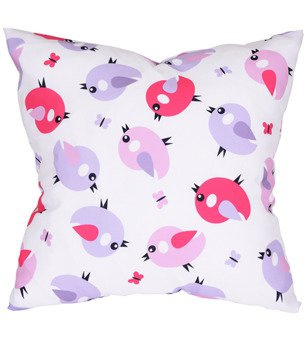 Ozdobna poszewka Rubi wzory w ptaszki wzór T1