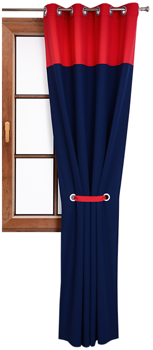 Zasłona matowa duo spięta podwiązką Hitomi wzór 7