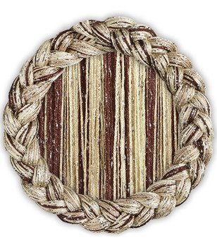 Makaron przeplatany srebrną nitką odcienie złota brązowy