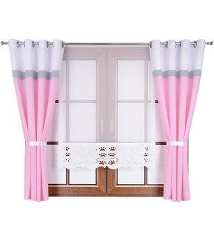 Komplet dziecięcy Maiko zasłony oraz panel z ażurem  wzór 12