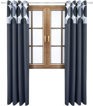 Zasłona grafitowa matowa  duo koła  Rubi 2 wzór F1