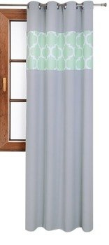 Zasłona matowa duo maroko Cindy wzór A6 jasno szara