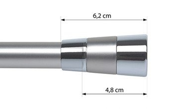Zakończenie do karniszy 19mm (komplet) - DORIS