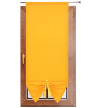 Uroczy panel gładki matowy z kokardką mocny żółty Gabi