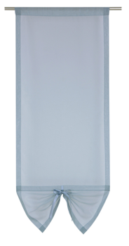 Uroczy panel z woalu z ozdobną kokardką Zoe szary