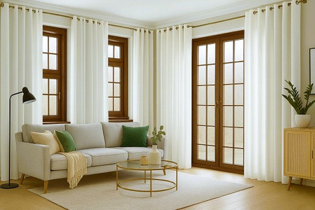 Elegancka zasłona welurowa welwet ciepły biały zaciemniająca welur aksamitny