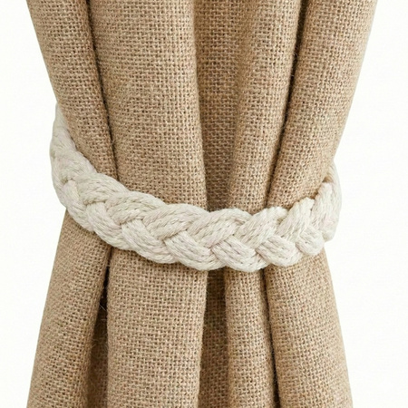 Sznur dekoracyjny podwiązka naturalna boho do firan zasłon