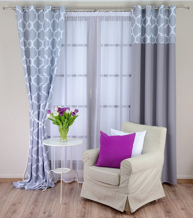 Zasłona czerwona matowa duo samoloty Rubi 2 wzór S1