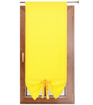 Uroczy panel gładki matowy z kokardką jaskrawy żółty Gabi