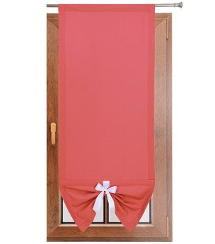 Uroczy panel gładki matowy z kokardką koralowy Gabi