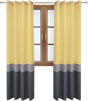 Nowoczesna zasłona trio w modne pasy Yoko wzór 4