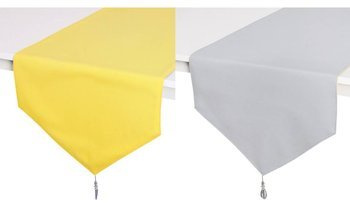 Dwustronny ozdobny bieżnik szary żółty wzór 8