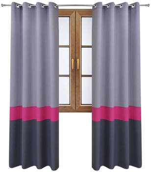 Nowoczesna zasłona trio w modne pasy Yoko wzór 12