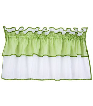 Zazdrostka z woalu duo biała zielona Lolita obszyta lamówką