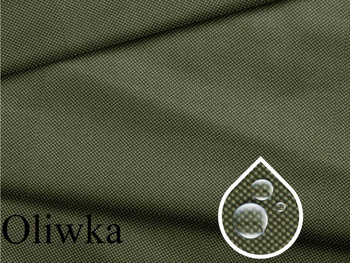 Materiał wodoodporny na zasłony obrusy poszewki ogrodowe oliwkowy