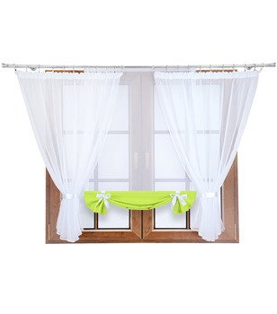 Komplet firan z panelem z woalu Demi II limonka