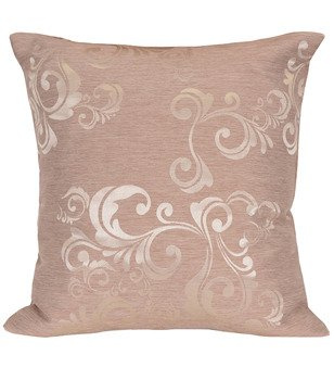 Ozdobna poszewka w lśniące wzory Coria jasno brązowa