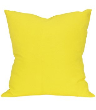 Poszewka matowa na poduszki Clara jaskrawo żółta klasyczna