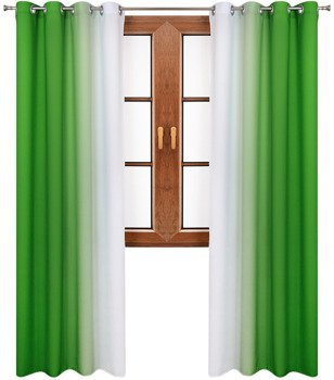 Komplet zasłon ombre cieniowane Asta zielony