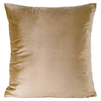 Miękka i puszysta poszewka welurowa aksamitna na poduszkę beżowa