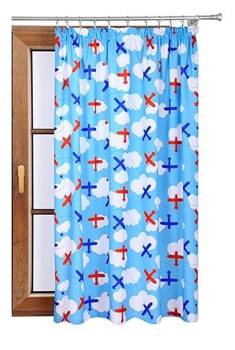 Zasłona z dziecięcymi motywami w samoloty Rubi wzór S1