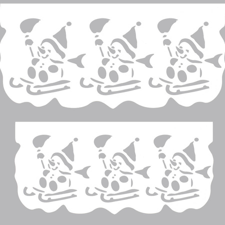 Ozdobny ażur panel dekoracja okna Święta Bożego Narodzenia wzór 2