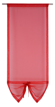 Uroczy panel z woalu z ozdobną kokardką Zoe czerwowny