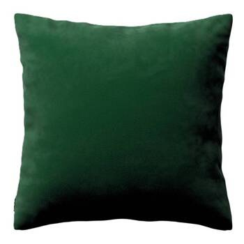 Miękka i puszysta poszewka welurowa aksamitna na poduszkę butelkowa zieleń