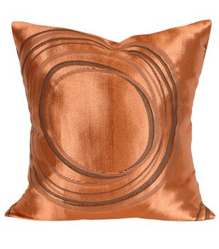 Ozdobna poszewka w lśniące wzory Como miedziany