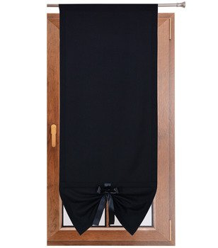 Uroczy panel gładki matowy z kokardką czarny Gabi